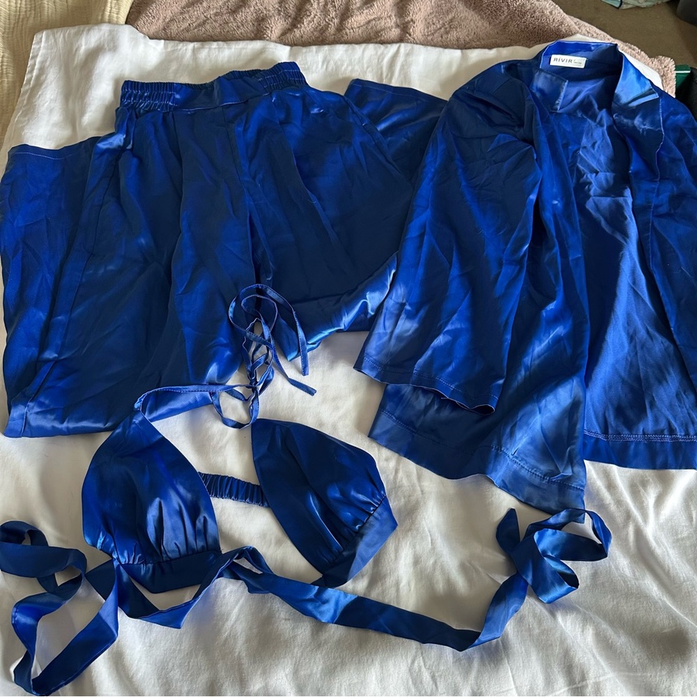 Blue Three Piece Set